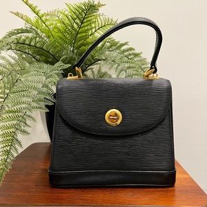 Vintage Leather Top Handle Handbag
